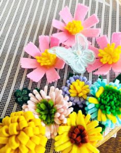 フェルトの花づくり